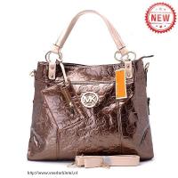 michael kors classic monogram groot bronzen bakken Tassen In Amerika wl0rz286